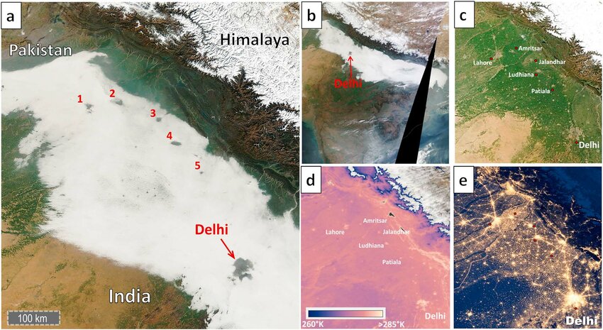 PAK ते काश्मीर... Delhi पासून बांगलादेशपर्यंत पसरले Radiation Fog, NASA उपग्रहाने घेतले छायाचित्र, धुक्याचे कारण सांगितले