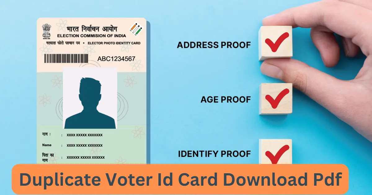 Duplicate Voter Id Card Download Pdf